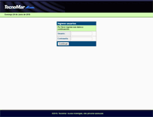 Tablet Screenshot of intranet.tecnomar.cl